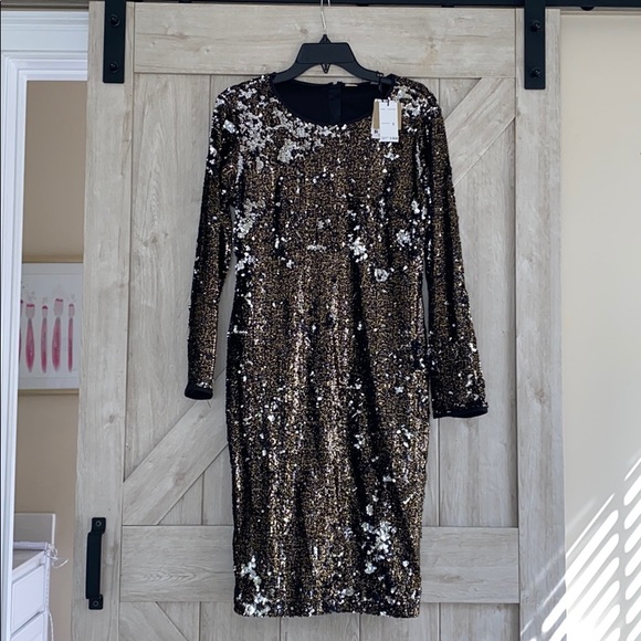 π₯π€π§‘ NWT Tahari Sequin Dress - Picture 1 of 4
